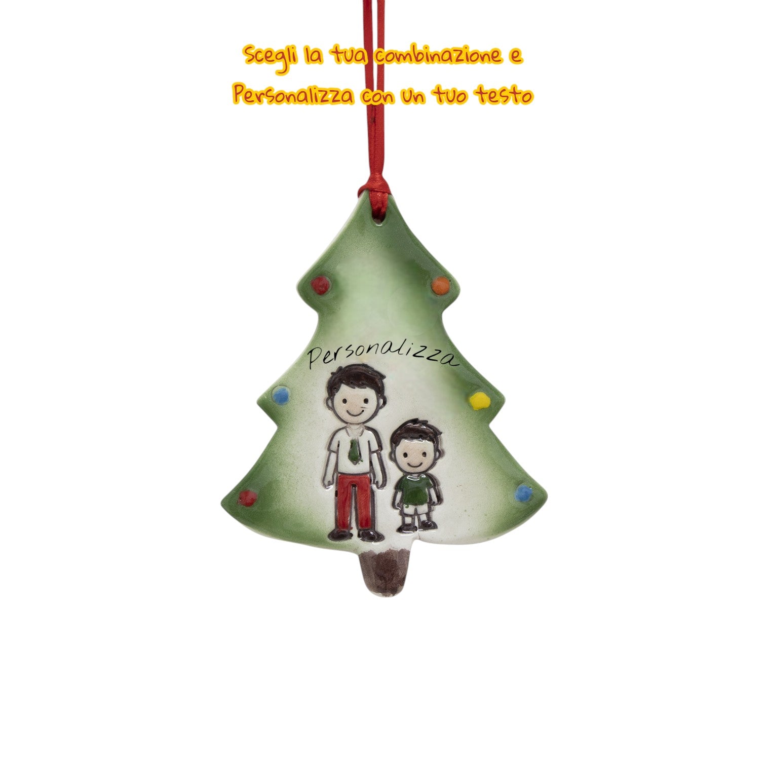 Albero Appendino con omini - Siniscalchi Ceramics