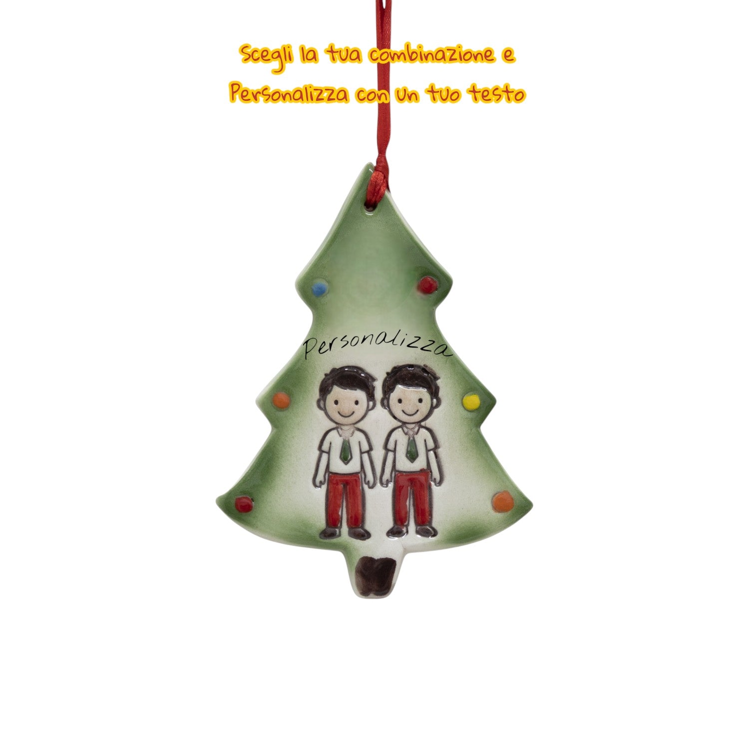 Albero Appendino con omini - Siniscalchi Ceramics
