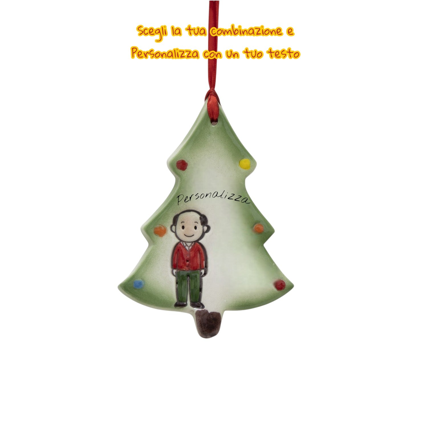Albero Appendino con omini - Siniscalchi Ceramics