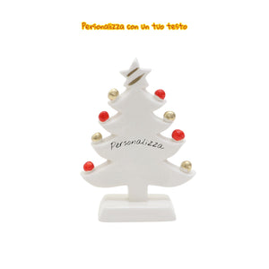 Albero di Natale Bianco 18cm - Siniscalchi Ceramics