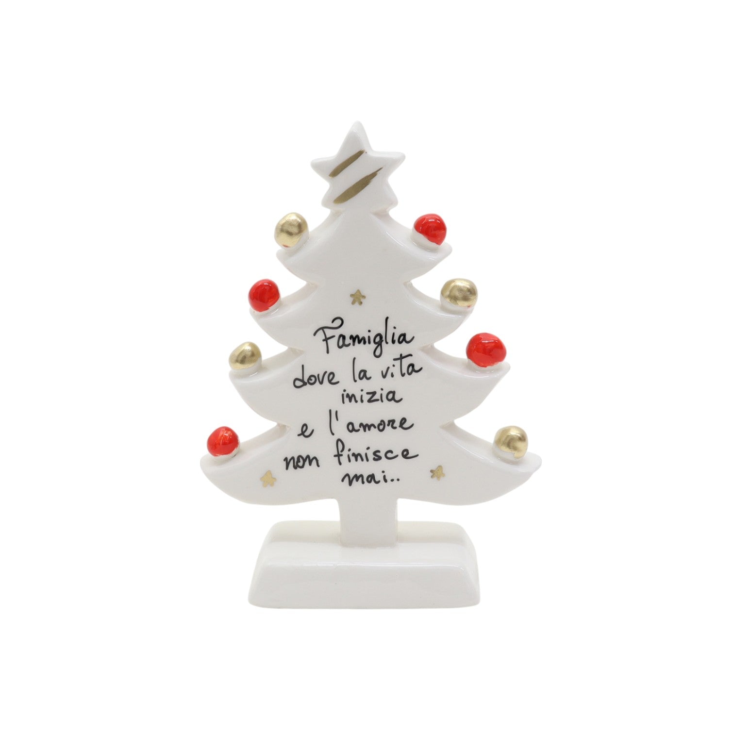 Albero di Natale Bianco 18cm - Siniscalchi Ceramics