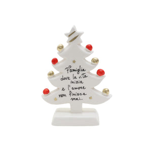Albero di Natale Bianco 18cm - Siniscalchi Ceramics