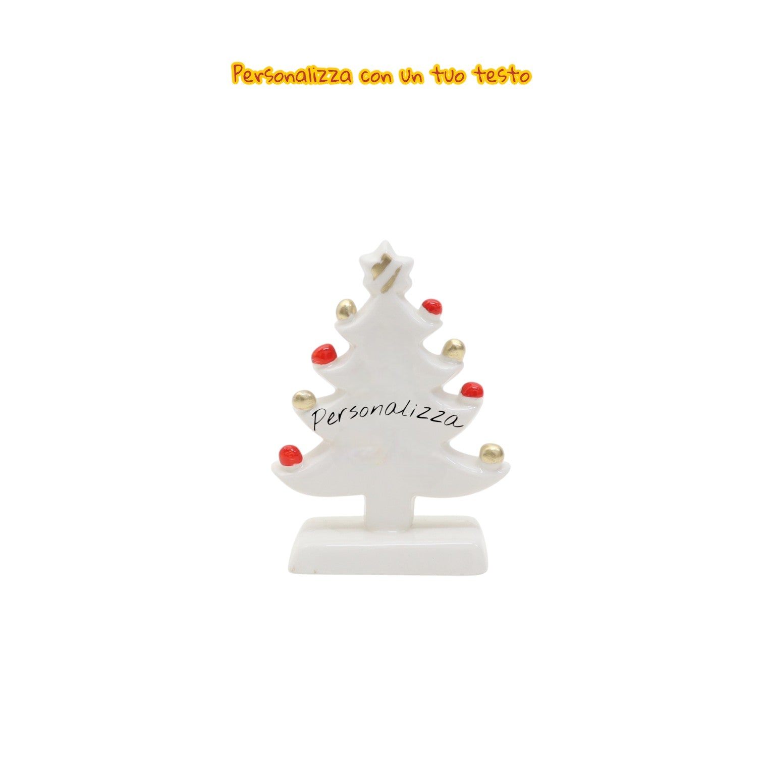 Albero di Natale Bianco 12cm - Siniscalchi Ceramics