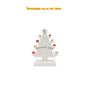 Albero di Natale Bianco 12cm - Siniscalchi Ceramics