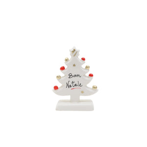 Albero di Natale Bianco 12cm - Siniscalchi Ceramics