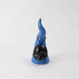Corno in Ceramica con Maschera di Pulcinella - Siniscalchi Ceramics