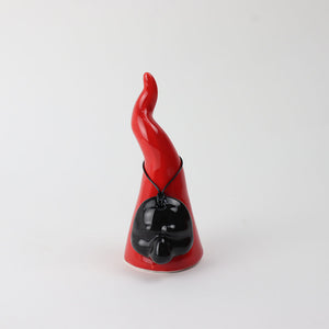 Corno in Ceramica con Maschera di Pulcinella - Siniscalchi Ceramics