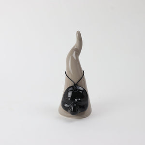 Corno in Ceramica con Maschera di Pulcinella - Siniscalchi Ceramics