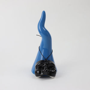 Corno in Ceramica con Maschera di Pulcinella - Siniscalchi Ceramics