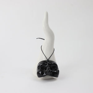 Corno in Ceramica con Maschera di Pulcinella - Siniscalchi Ceramics
