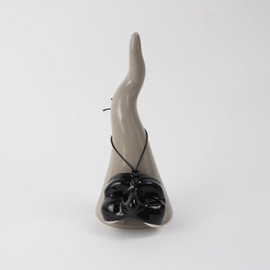 Corno in Ceramica con Maschera di Pulcinella - Siniscalchi Ceramics