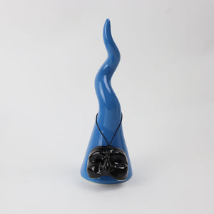 Corno in Ceramica con Maschera di Pulcinella - Siniscalchi Ceramics