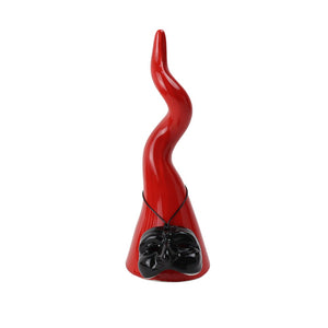 Corno in Ceramica con Maschera di Pulcinella - Siniscalchi Ceramics
