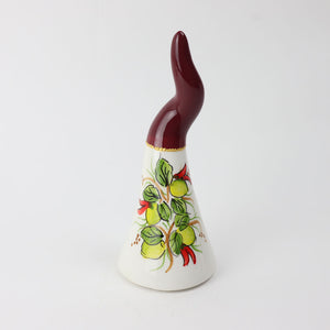 Corno in Ceramica con Dipinto Limoni - Siniscalchi Ceramics