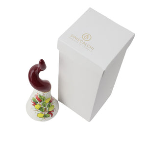 Corno in Ceramica con Dipinto Limoni - Siniscalchi Ceramics
