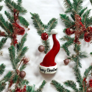 Cappellino di Natale 8cm - Siniscalchi Ceramics