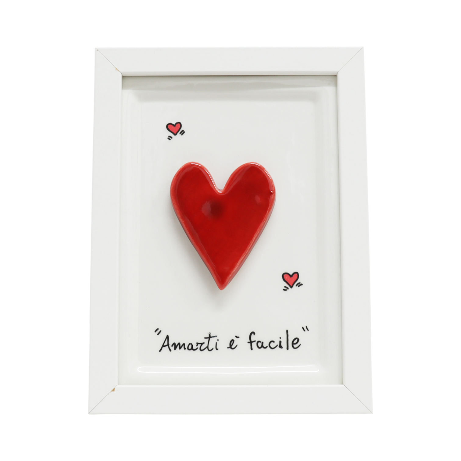 Cornice bianca con Ciondolo