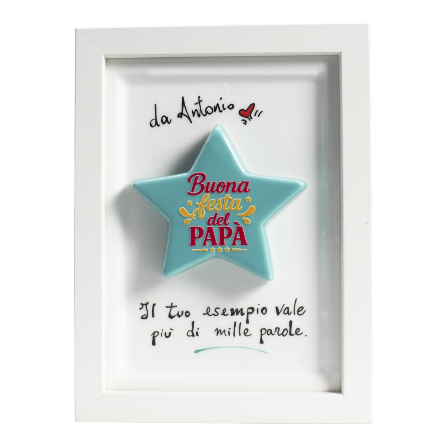 Cornice Bianca Festa del Papà