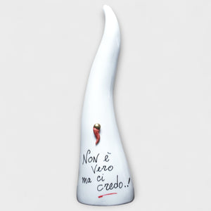 Corno Bianco Personalizzato - Siniscalchi Ceramics