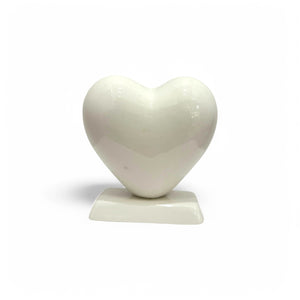 Cuore Bianco Personalizzato 10cm - Siniscalchi Ceramics
