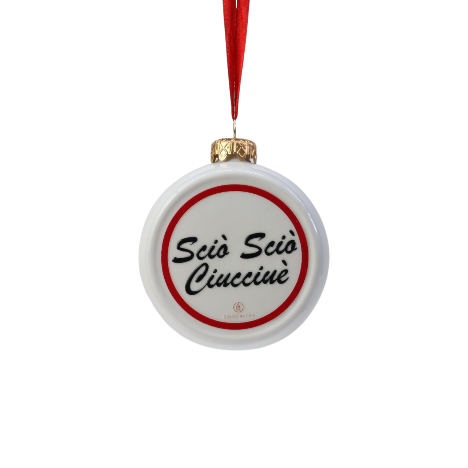 Pallina da Appendere Scaramantica con Frase