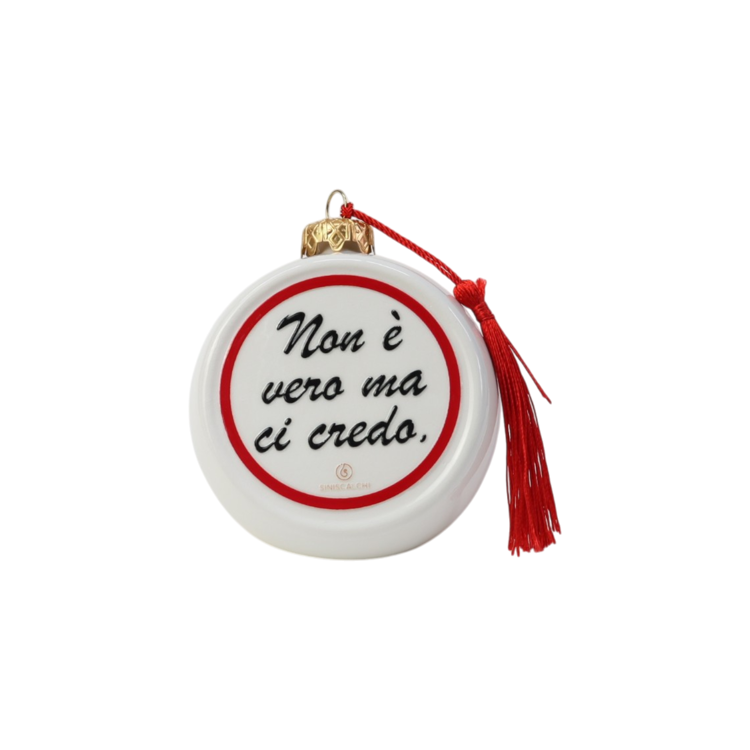 Pallina da Appoggio Scaramantica con Frase