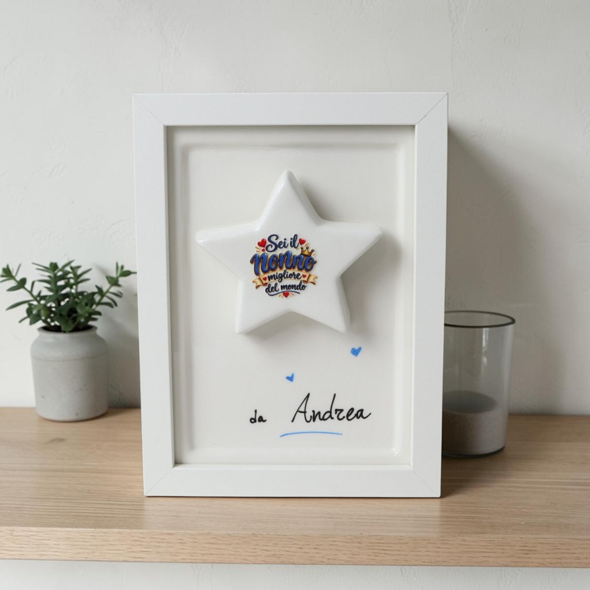 Cornice Regalo con Stella per il Nonno
