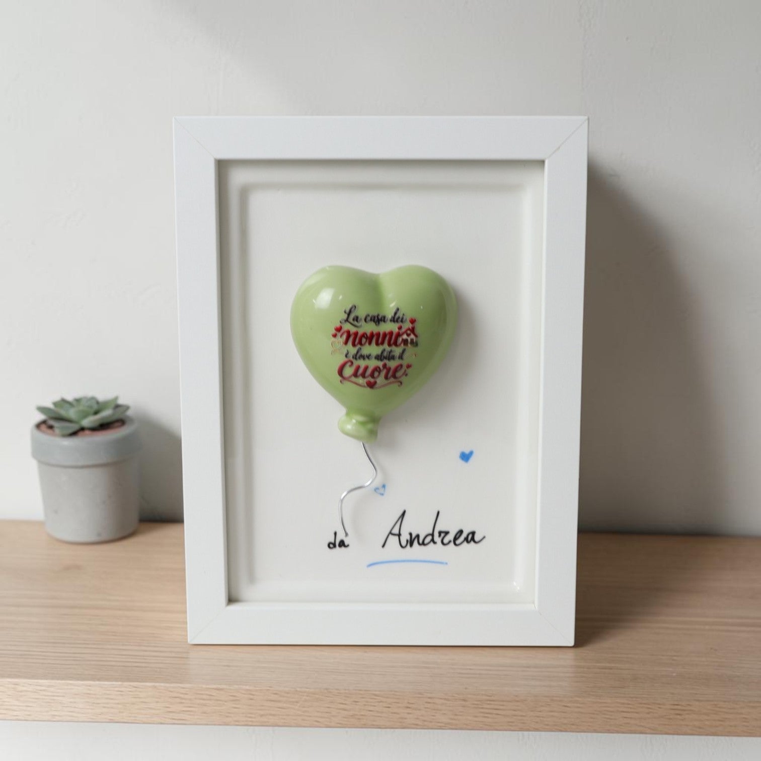 Cornice Regalo con Cuore per i Nonni