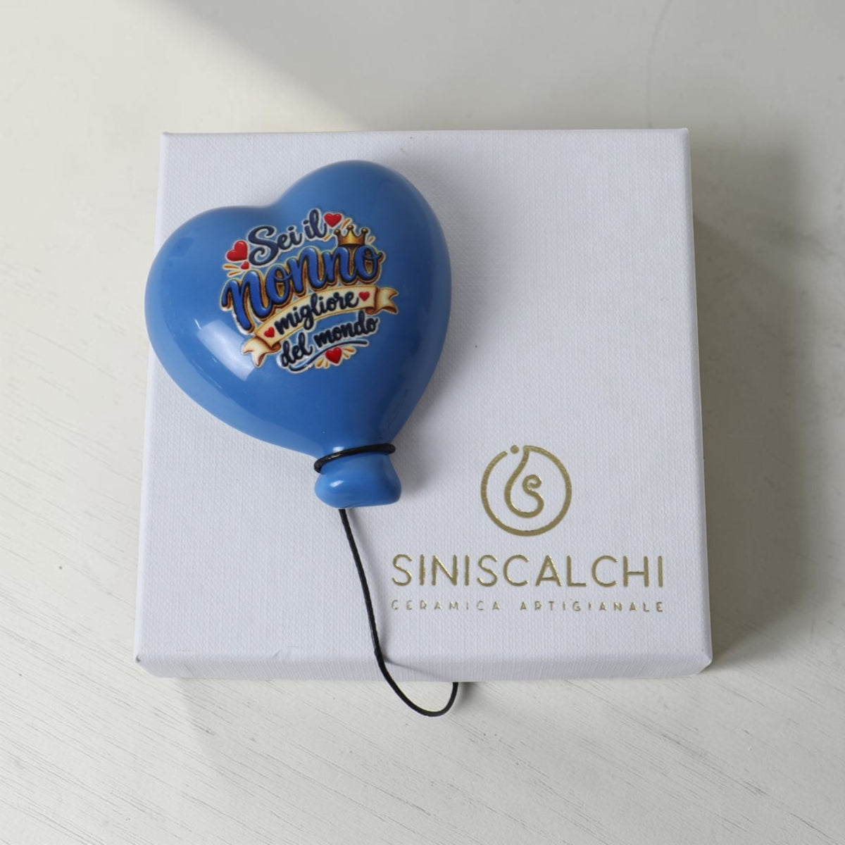 Cuore Magnete Azzurro per il Nonno