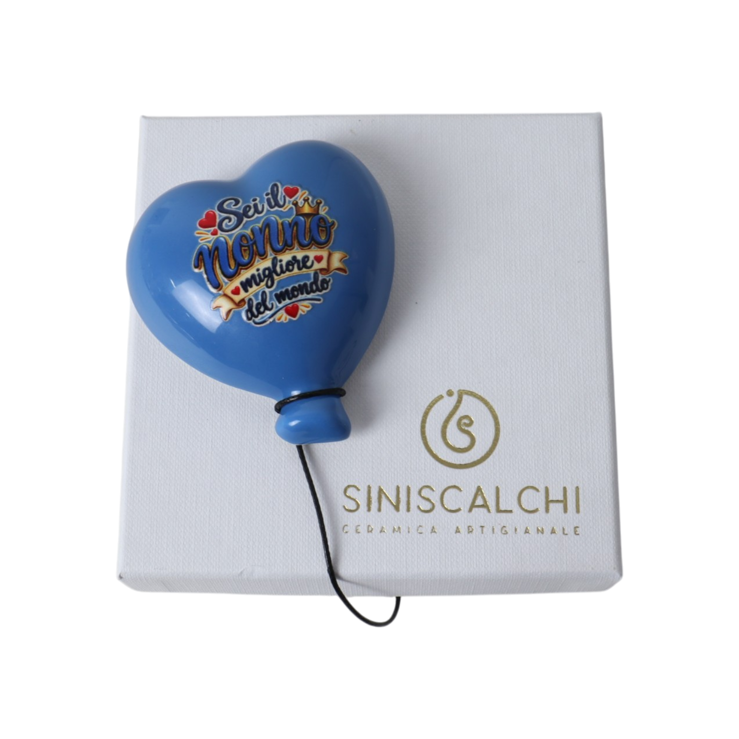 Cuore Magnete Azzurro per il Nonno