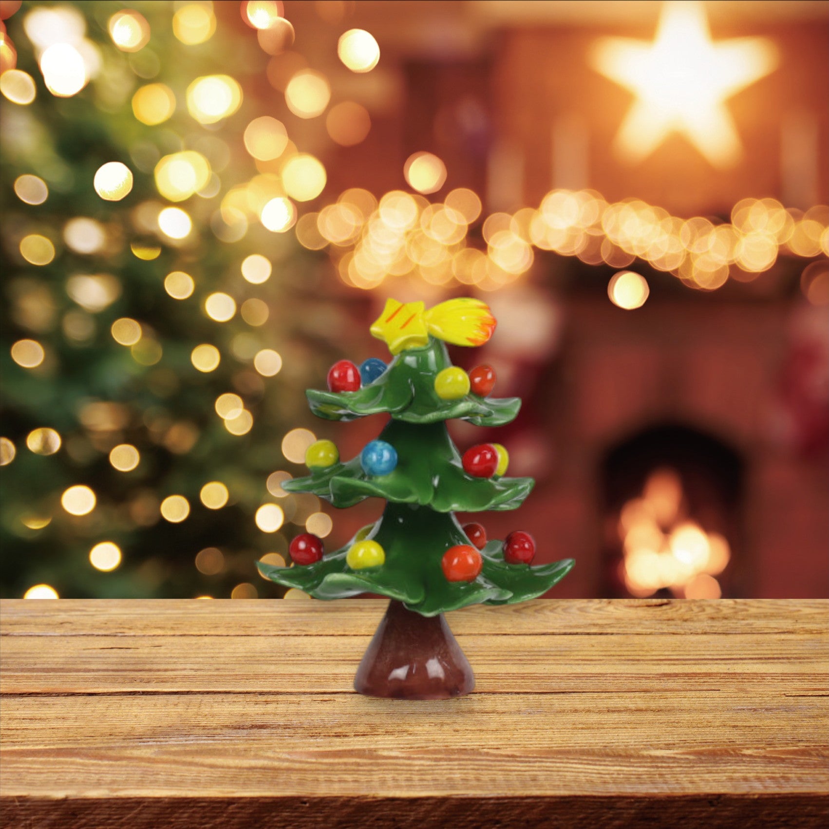 Albero di Natale Verde 14 cm - Siniscalchi Ceramics