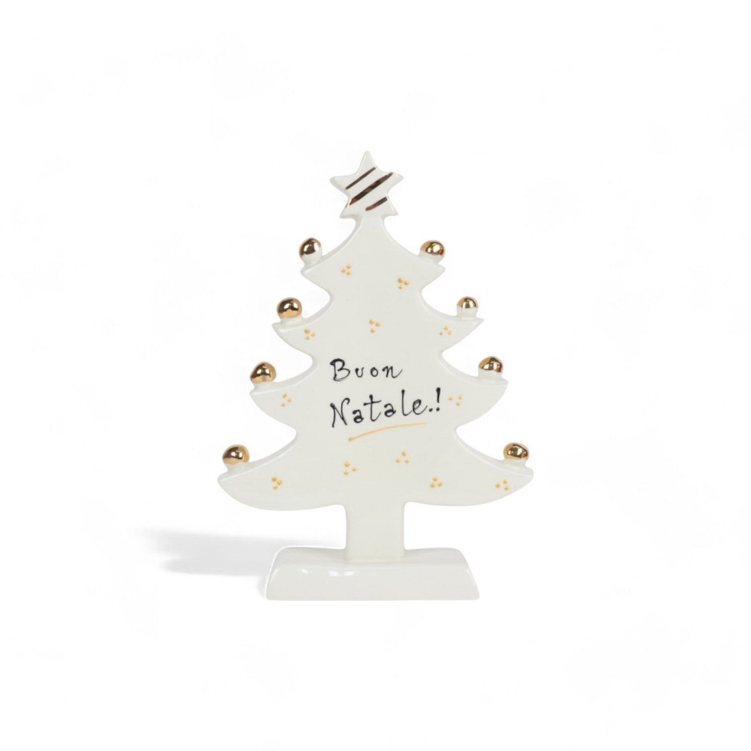 Albero di Natale Slim Oro Brillante - Siniscalchi Ceramics