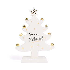 Albero di Natale Slim Oro Brillante - Siniscalchi Ceramics