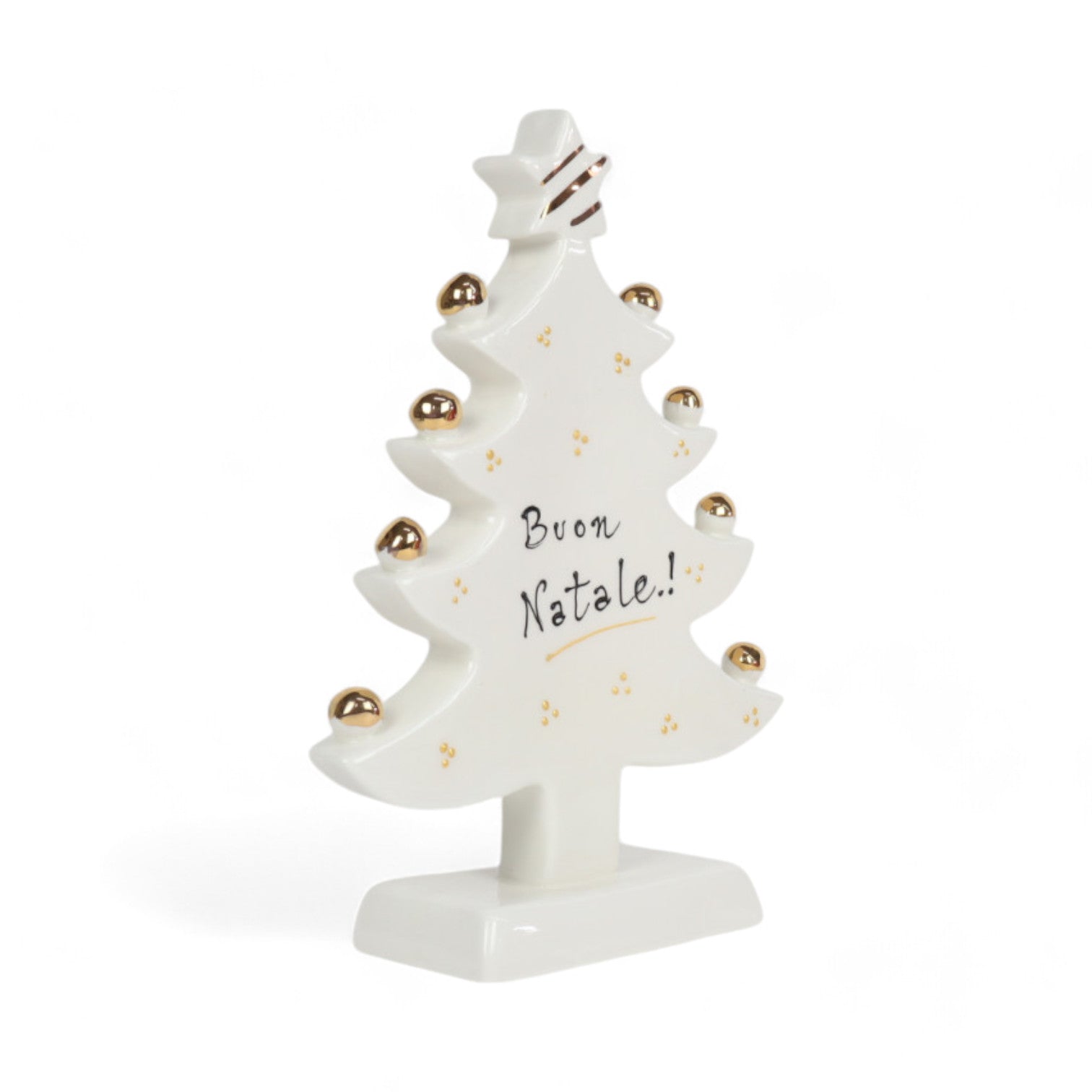 Albero di Natale Slim Oro Brillante - Siniscalchi Ceramics