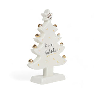 Albero di Natale Slim Oro Brillante - Siniscalchi Ceramics