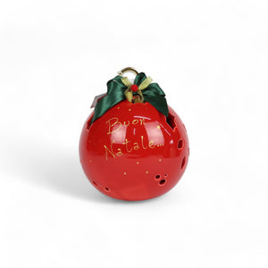 Pallina di Natale Rossa - Siniscalchi Ceramics