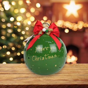 Pallina di Natale Verde 22cm - Siniscalchi Ceramics