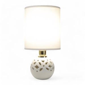 Lume Sfera Oriente 36cm Bianco - Siniscalchi Ceramics