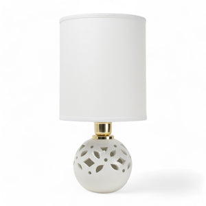 Lume Sfera Oriente 36cm Bianco - Siniscalchi Ceramics
