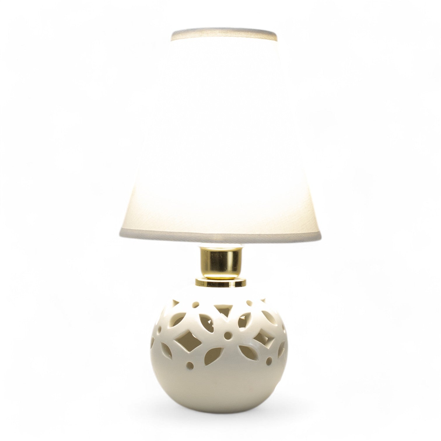 Lume Sfera Oriente 36cm Bianco - Siniscalchi Ceramics