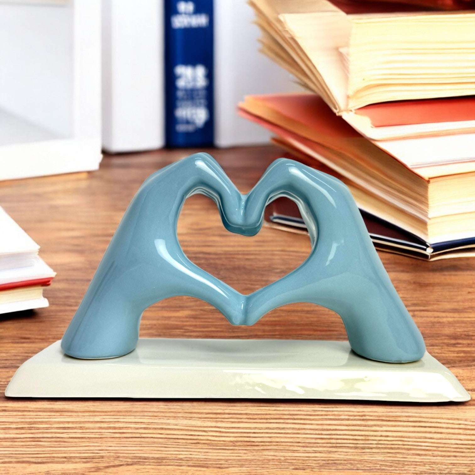 Mani a Cuore Carta da Zucchero con base - Siniscalchi Ceramics