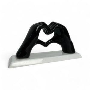 Mani a Cuore Nero con base - Siniscalchi Ceramics