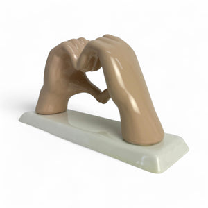 Mani a Cuore Nocciola con base - Siniscalchi Ceramics