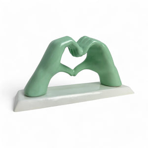 Mani a Cuore Tiffany con base - Siniscalchi Ceramics