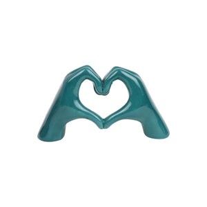 Mani a Cuore Verde Smeraldo - Siniscalchi Ceramics