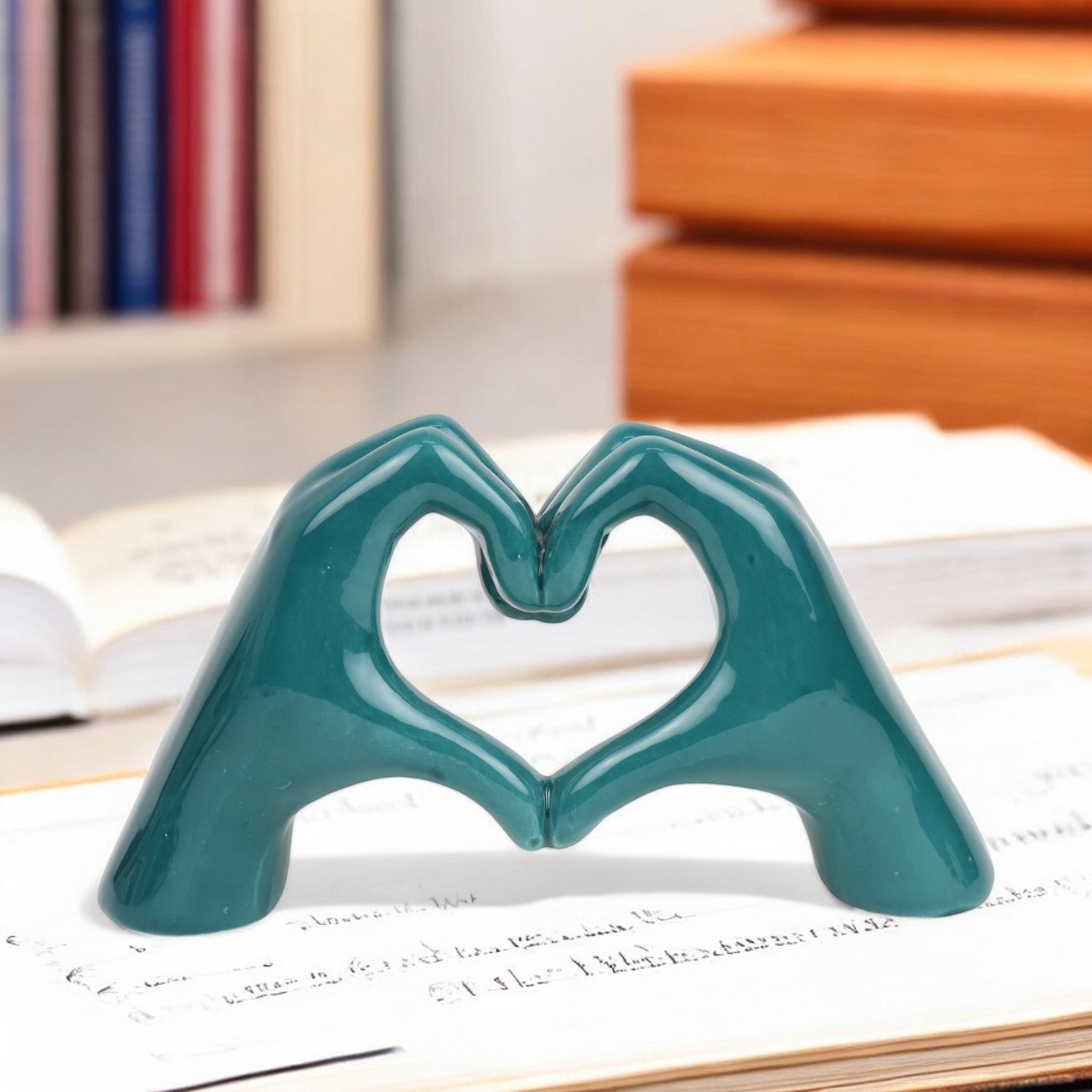Mani a Cuore Verde Smeraldo - Siniscalchi Ceramics