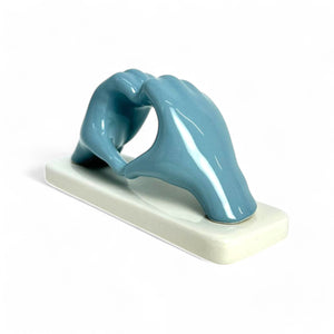 Mani a Cuore Carta da Zucchero piccola con base - Siniscalchi Ceramics