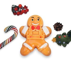 Omino pan di zenzero 6cm magnete - Siniscalchi Ceramics