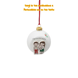 Pallina di Natale da Appendere 10cm - Siniscalchi Ceramics