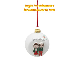 Pallina di Natale da Appendere 10cm - Siniscalchi Ceramics
